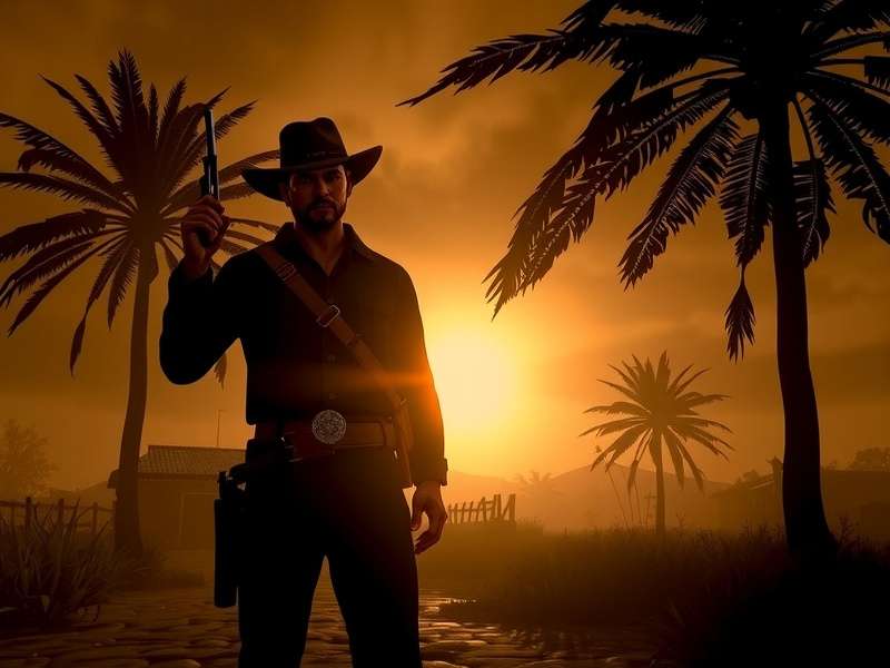 Red Dead Redemption PS4 gameplay screenshot showing John Marston on horseback in the desert