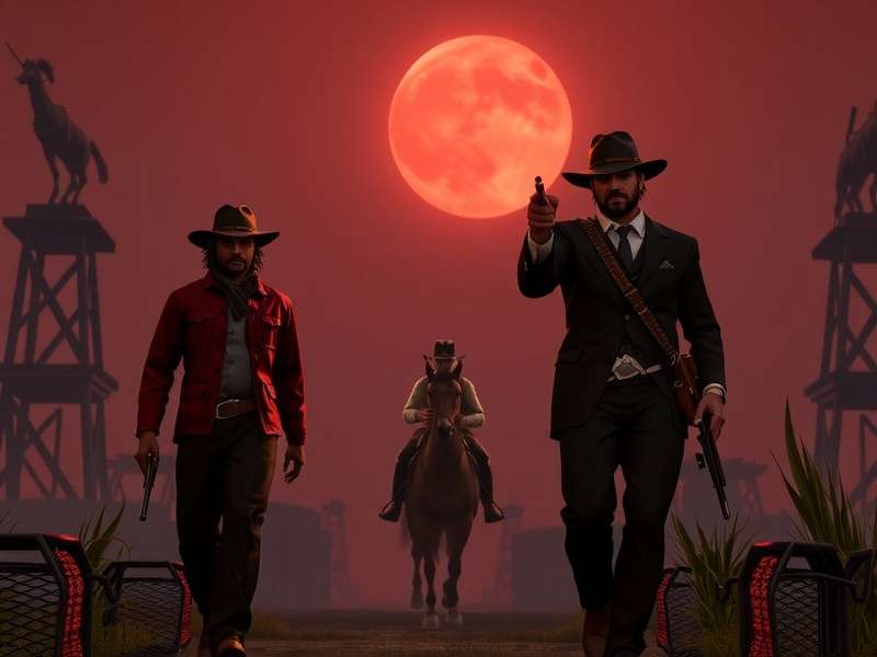 Red Dead Redemption PS5 gameplay screenshot showing John Marston on horseback in the desert