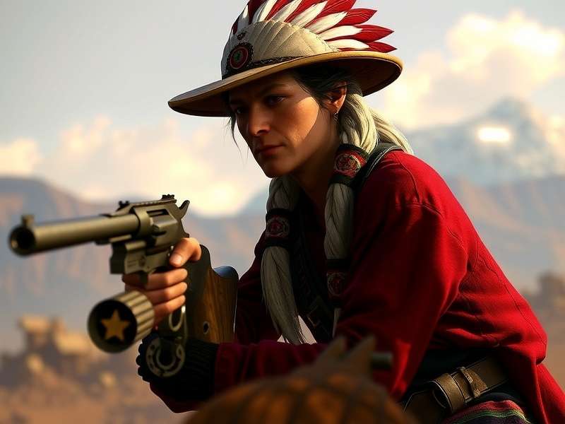 John Marston riding through the plains on Xbox 360 with a stunning sunset