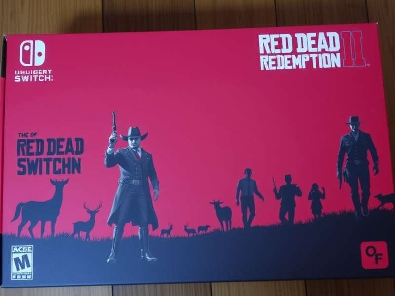 Red Dead Redemption Nintendo Switch unboxing photo showing game case and cartridge