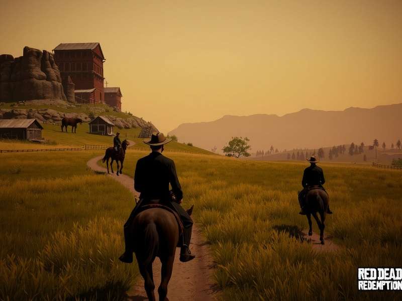 Concept art of Red Dead Redemption 3 on PC showing stunning western landscapes