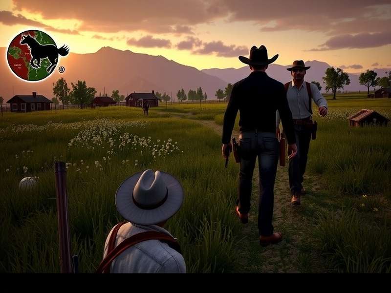 Artistic concept of Red Dead Redemption 3 western landscape