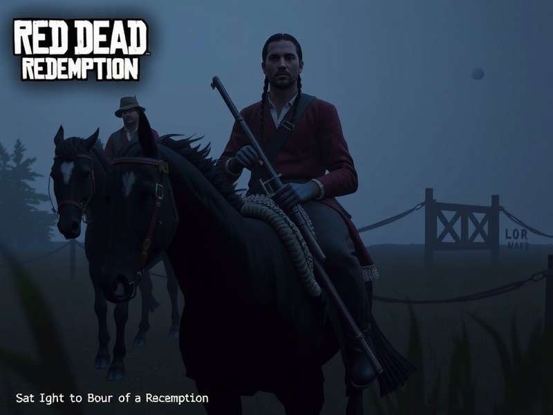 Red Dead Redemption 1 gameplay scene showing John Marston on horseback