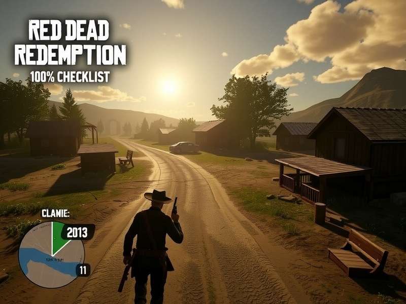 Red Dead Redemption 100% Completion Map with annotations