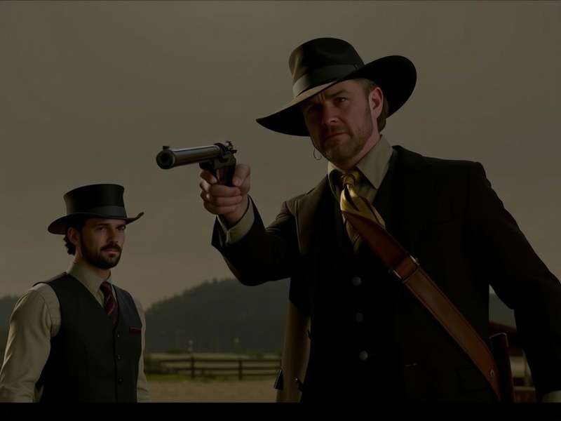 Artistic concept of Red Dead Redemption characters as live-action Netflix cast