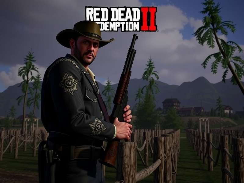 Red Dead Redemption 2 gameplay screenshot showing the cheat menu on a PC