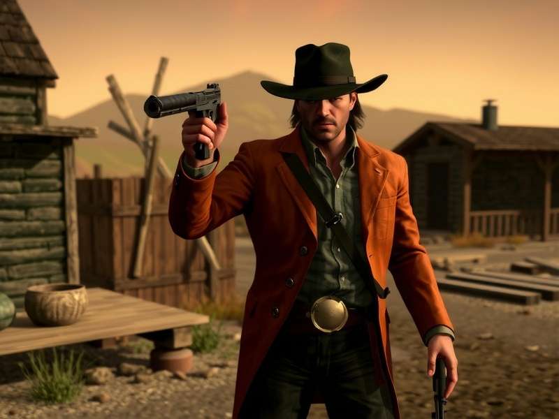 Red Dead Redemption Western Landscape Scene