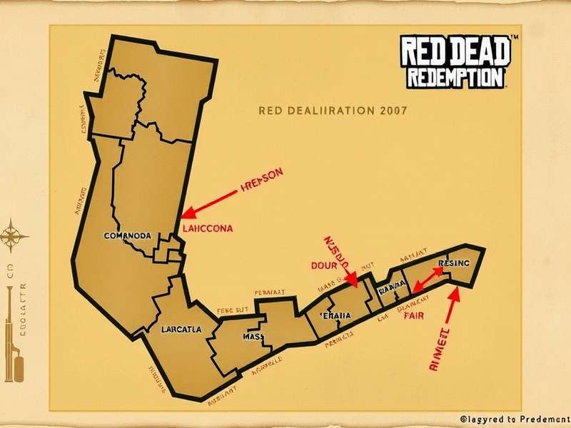 Panoramic view of a vast desert and mountain landscape similar to Red Dead Redemption's New Austin region