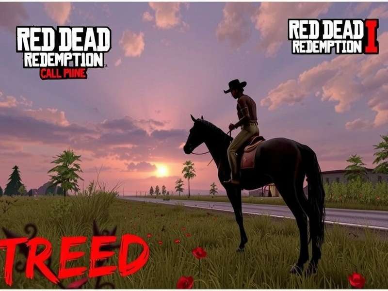 John Marston riding through the plains of Red Dead Redemption