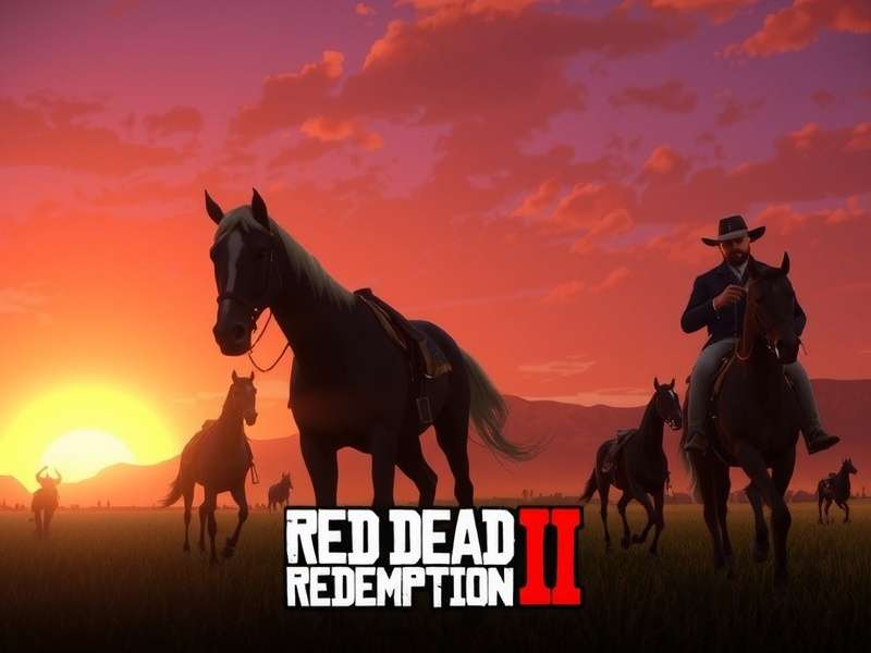 Red Dead Redemption 2 PC gameplay screenshot showing Arthur Morgan on horseback in a forest