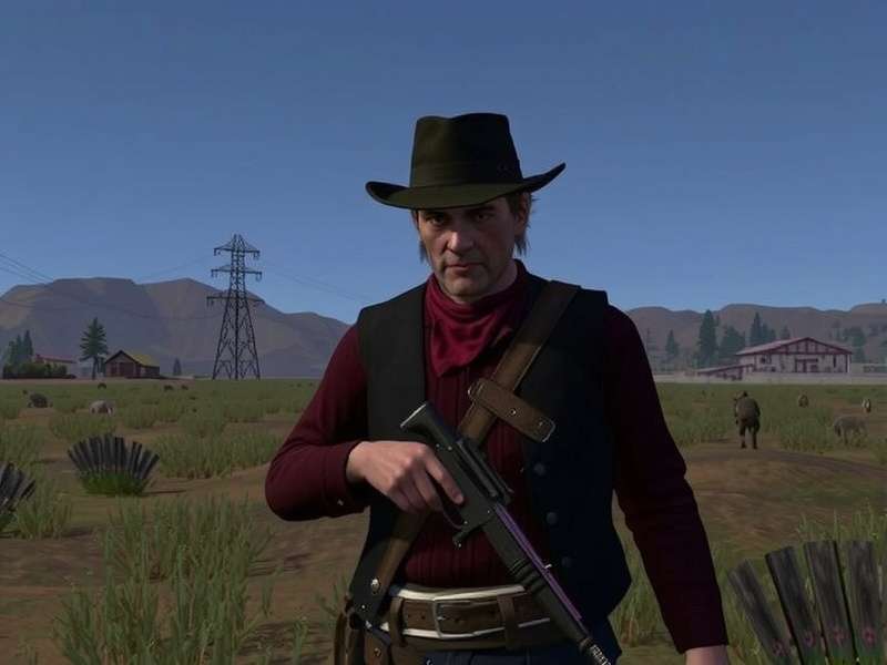 Red Dead Redemption 2 landscape view of mountains and forest