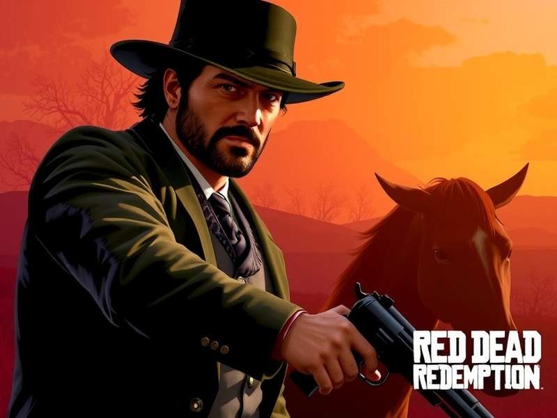 Red Dead Redemption gameplay featuring John Marston on horseback