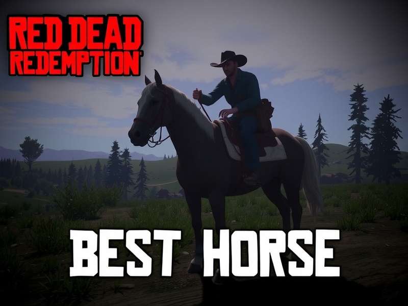 Red Dead Redemption 1 horses in landscape