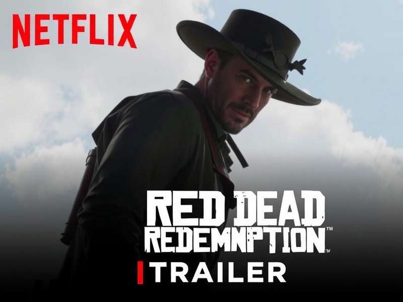 Screenshot from the Red Dead Redemption Netflix trailer showing a dramatic scene