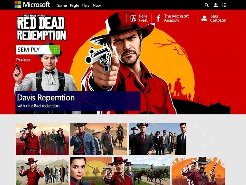 Red Dead Redemption scenic landscape with cowboy