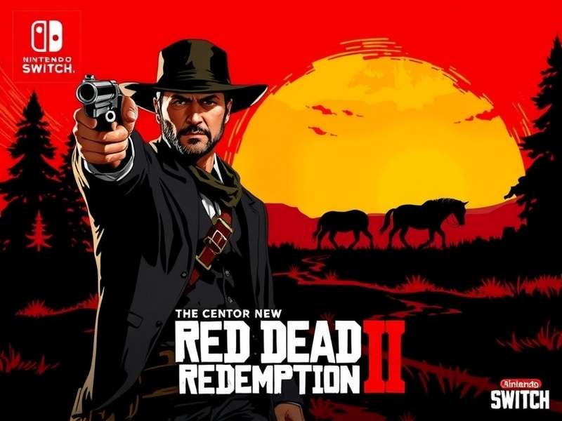 Arthur Morgan riding his horse on Nintendo Switch in handheld mode