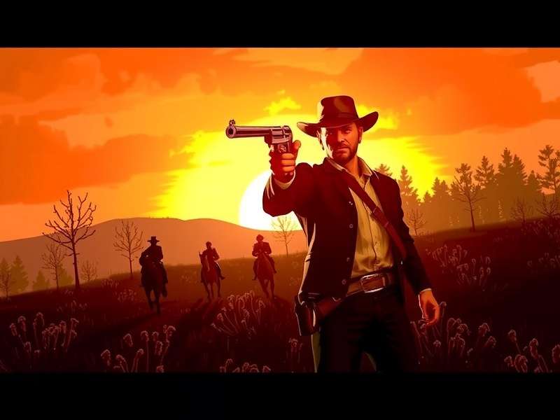 Red Dead Redemption gameplay on Xbox Series X showcasing vast desert landscapes and the protagonist John Marston