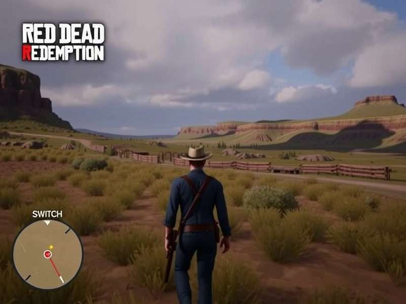 Red Dead Redemption gameplay on Nintendo Switch in handheld mode