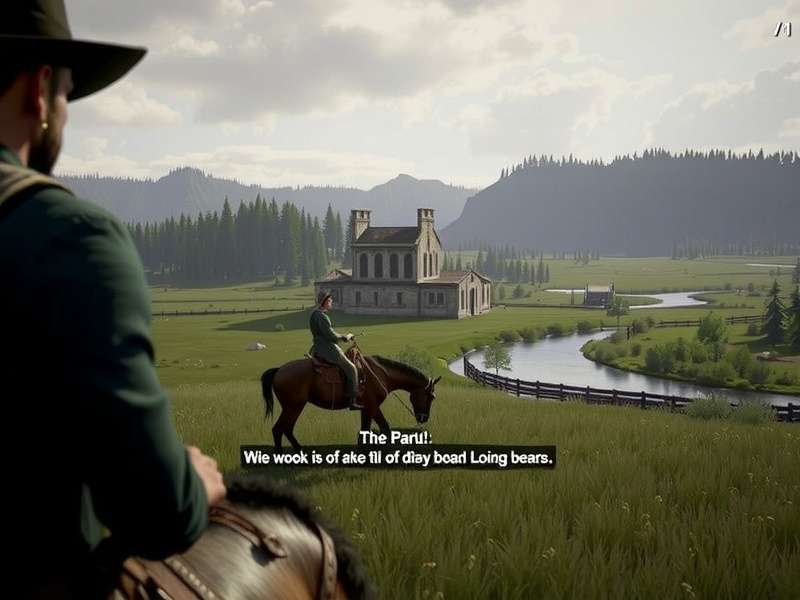 Artistic concept of a lone rider overlooking a vast, unexplored valley, potential setting for Red Dead Redemption 3