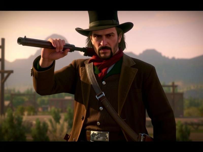 John Marston standing solemnly in the Red Dead Redemption landscape