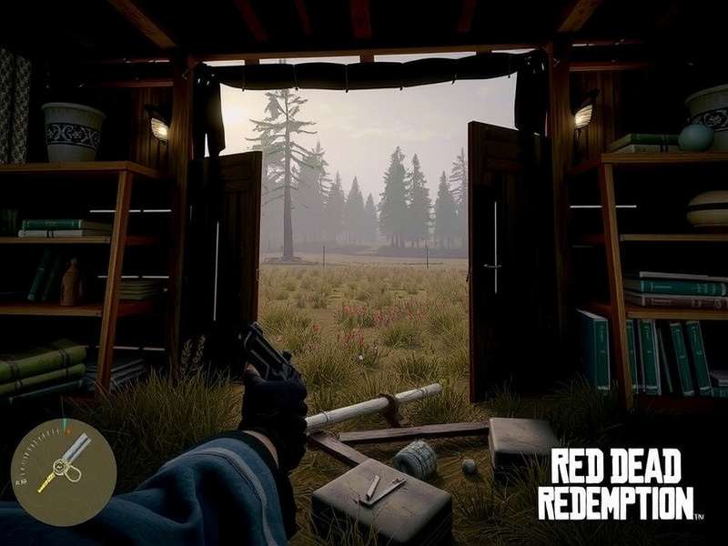 Visual comparison between manual aiming and automated aimbot targeting in Red Dead Redemption