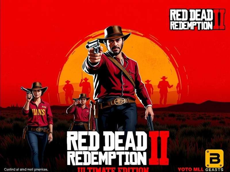 Red Dead Redemption 2 Ultimate Edition — Arthur Morgan riding through the wilderness at sunset