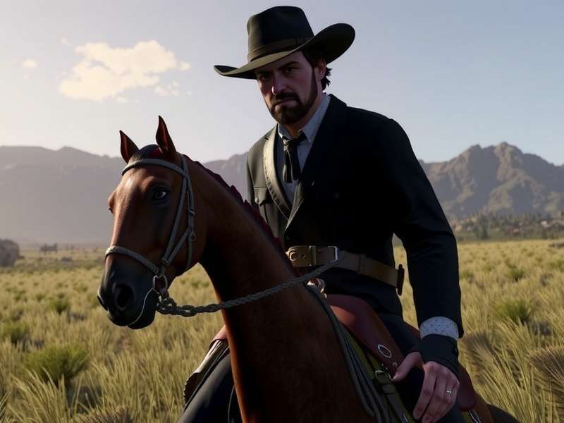 Arthur Morgan riding through the wilderness of Red Dead Redemption 2