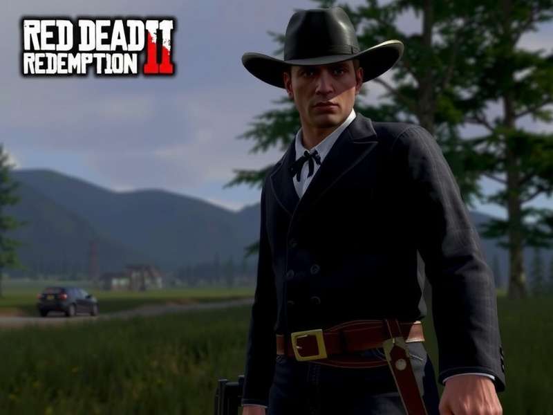 Red Dead Redemption 1 cheats and codes displayed on a rustic wooden table with a cowboy hat and revolver