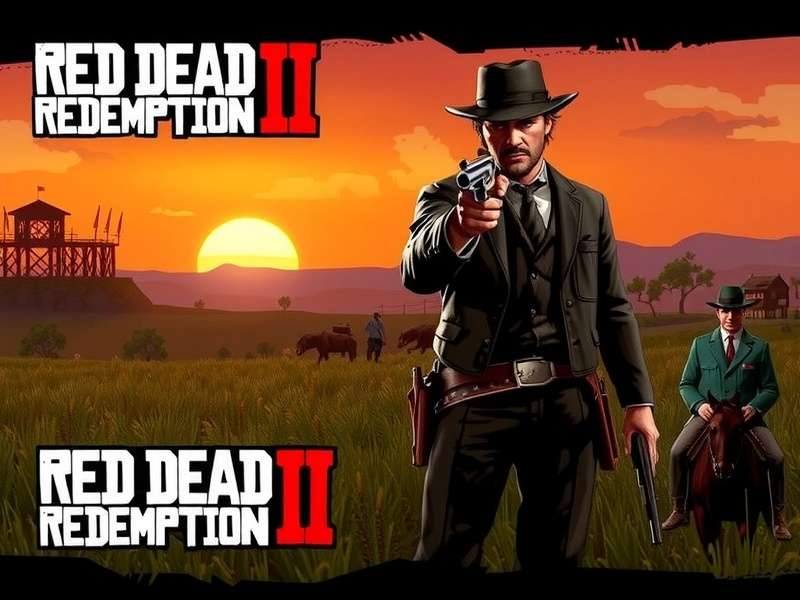 Red Dead Redemption 1 — John Marston rides through the Wild West at sunset